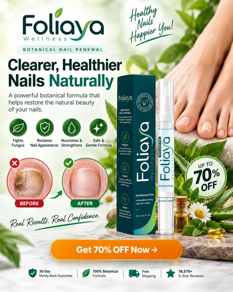 Foliaya Fungus Pen - Botanical oil blend for dull, rough nails