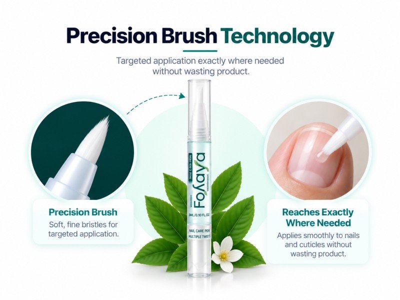 Foliaya pen precision brush and botanical formula